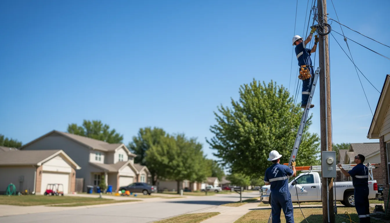 Residential electrician providing installation services in Oakdale, PA